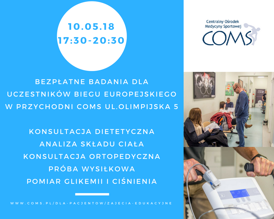 GDYNIA BEZPŁATNE BADANIA 10.05.2018r. / 17:30-20:30