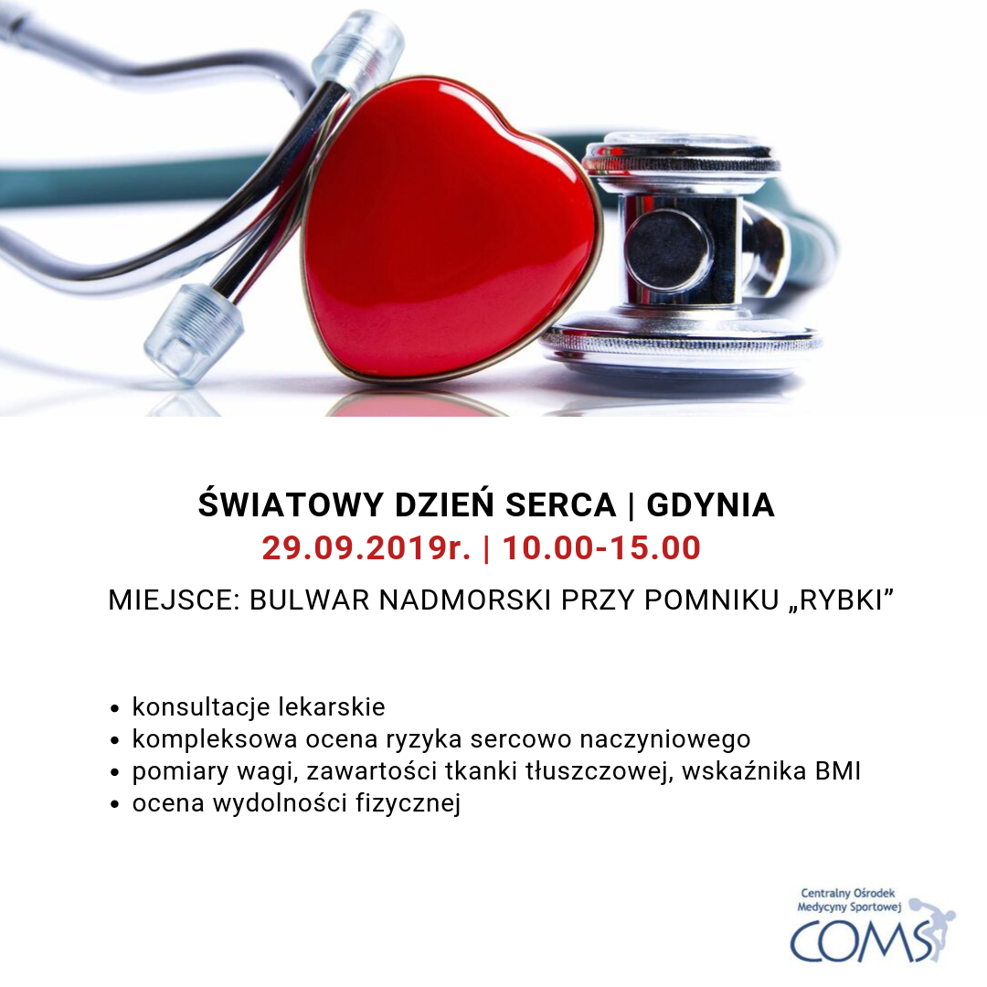 GDYNIA | Światowy Dzień Serca 29.09.2019 | 10:00 - 15:00